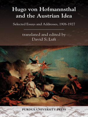 cover image of Hugo von Hofmannsthal and the Austrian Idea